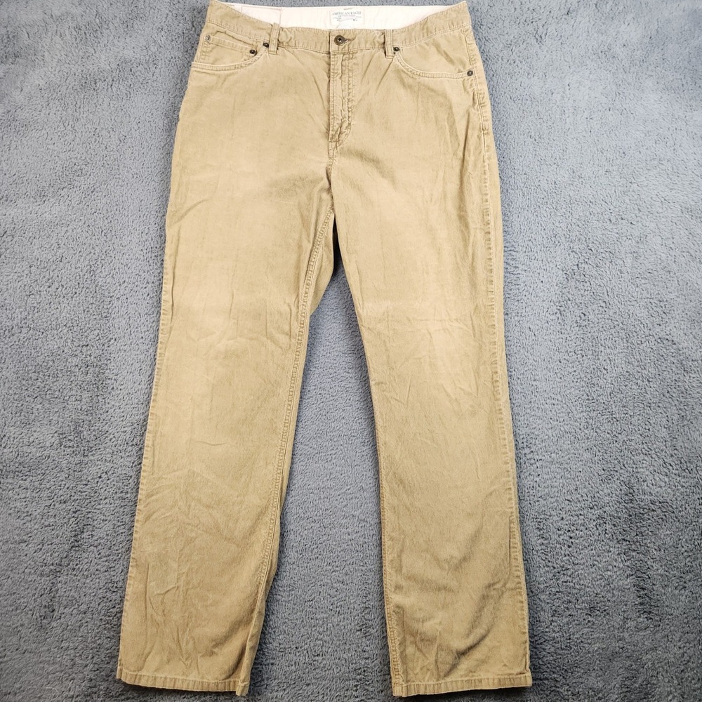Vintage American Eagle Mens Bootcut Corduroy Pants 34x34 Flare Western Y2K Rodeo
